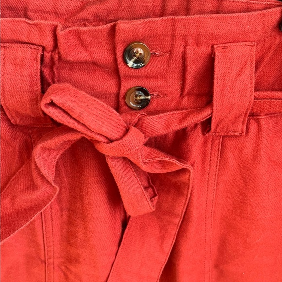 Who What Wear Red High-Waisted Pants - Picture 3 of 6